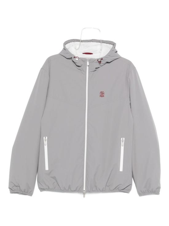 26FW 브루넬로 쿠치넬리 나일론 후디드 자켓 MM49A7431G C1704 GREY