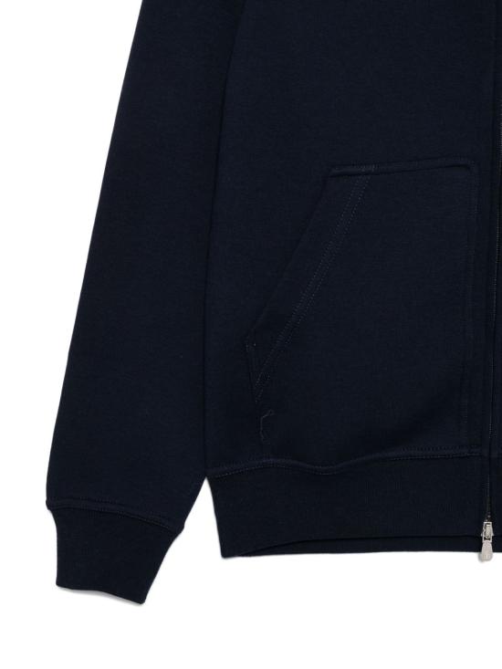 26FW 브루넬로 쿠치넬리 더블 페이스 스웨트 집업 후디 MM8319069G C1265 NAVY - BRUNELLO CUCINELLI