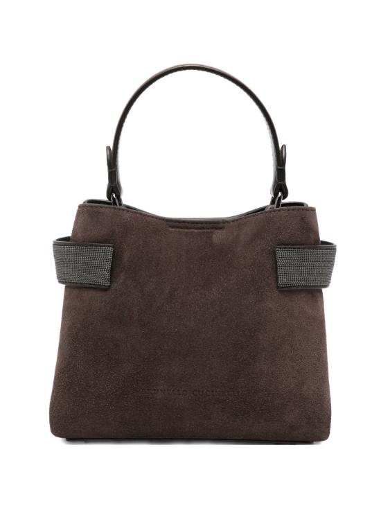 26FW 브루넬로 쿠치넬리 스몰 에센스 탑핸들 백 MBDLD2499P C9885 BROWN