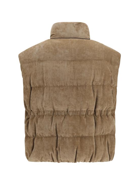 26FW 브루넬로 쿠치넬리 패딩 조끼 MG5477613P C3368 BEIGE - BRUNELLO CUCINELLI