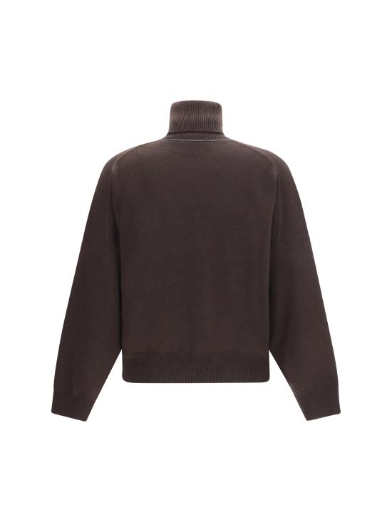 26FW 브루넬로 쿠치넬리 터틀넥 M12744403P C9792 BROWN - BRUNELLO CUCINELLI