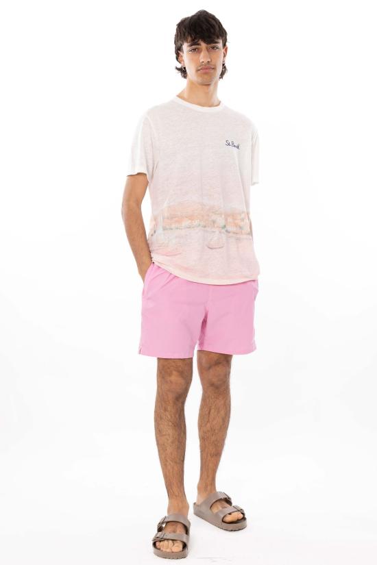26SS 세인트바쓰 반팔 티셔츠 ECS0003 04575L 01N White - MC2 SAINT BARTH