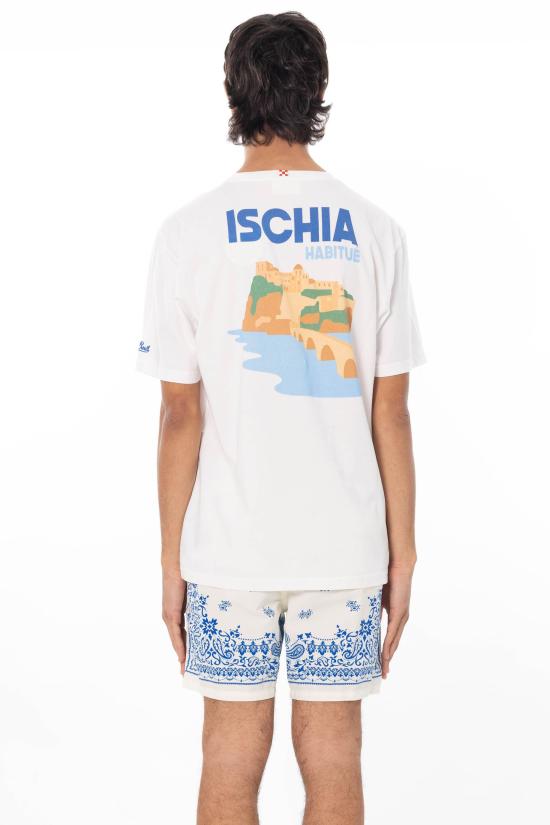 26SS 세인트바쓰 반팔 티셔츠 PRL0002 09549L 01N White - MC2 SAINT BARTH