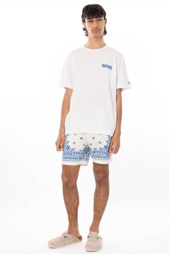 26SS 세인트바쓰 반팔 티셔츠 PRL0002 09549L 01N White - MC2 SAINT BARTH