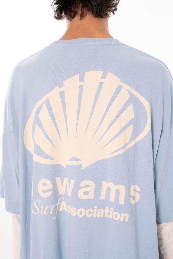 26SS 뉴 암스테르담 서프 어쏘시에이션 긴팔 티셔츠 2601108001 BABY BLUE Blue - NEW AMSTERDAM SURF ASSOCIATION