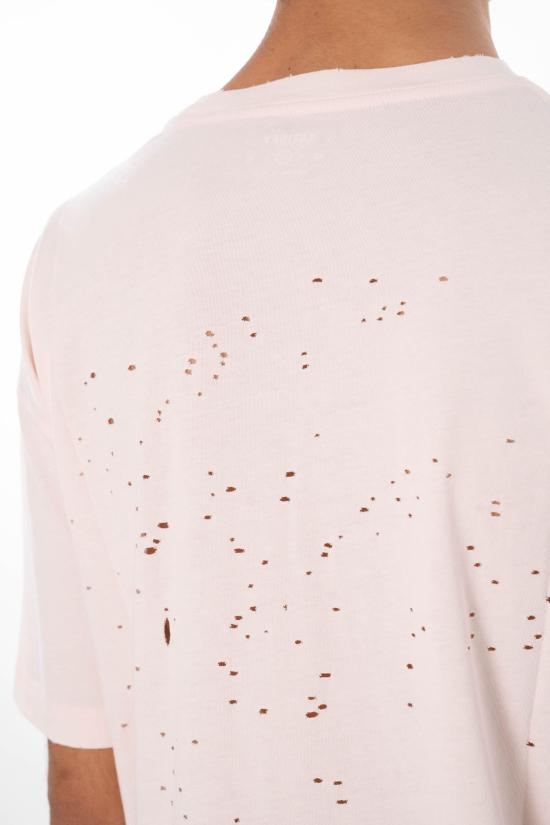 26SS 새티스파이 모스테크 티셔츠 11006 21E08 SUN BLEACHED ROSEWATER Pink - SATISFY