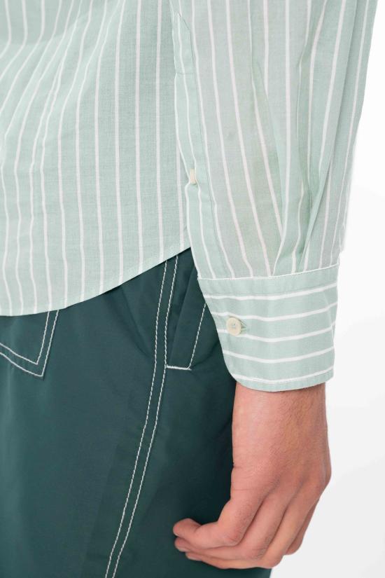 26SS 세인트바쓰 긴팔 셔츠 LCM0001 STRIPES 53 Green - MC2 SAINT BARTH