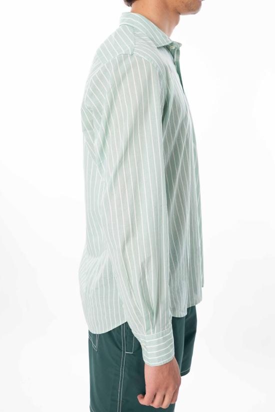 26SS 세인트바쓰 긴팔 셔츠 LCM0001 STRIPES 53 Green - MC2 SAINT BARTH