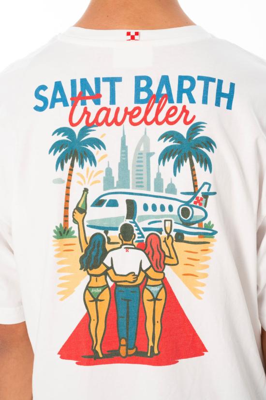 26SS 세인트바쓰 반팔 티셔츠 DLR0001 04315L 01N White - MC2 SAINT BARTH