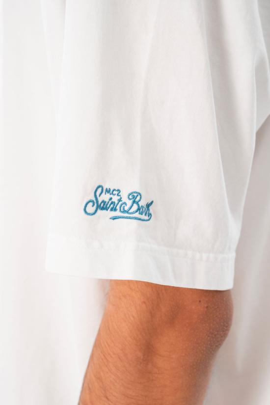 26SS 세인트바쓰 반팔 티셔츠 DLR0001 04315L 01N White - MC2 SAINT BARTH