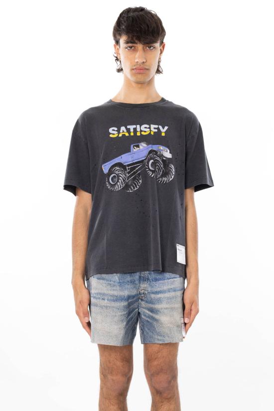 26SS 새티스파이 모스테크 티셔츠 11006 00A21 AGED BLACK Black