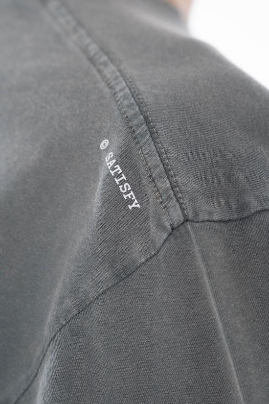 26SS 새티스파이 모스테크 티셔츠 11006 01A02 FADED BLACK Grey - SATISFY