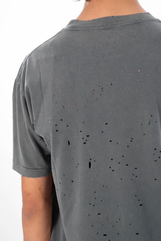 26SS 새티스파이 모스테크 티셔츠 11006 01A02 FADED BLACK Grey - SATISFY