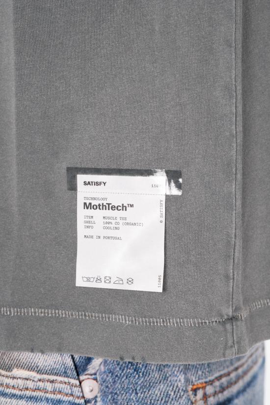 26SS 새티스파이 모스테크 머슬 티셔츠 11005 00A02 FADED BLACK Grey - SATISFY