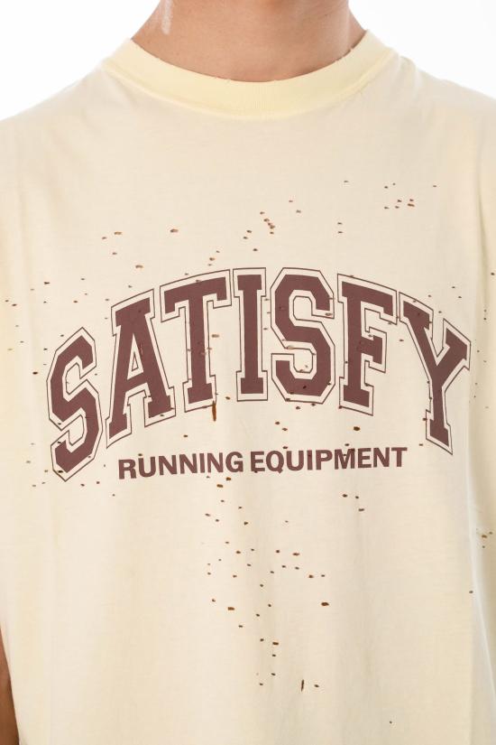 26SS 새티스파이 모스테크 머슬 티셔츠 11005 41A04 AGED TRANSPARENT YELLOW Beige - SATISFY