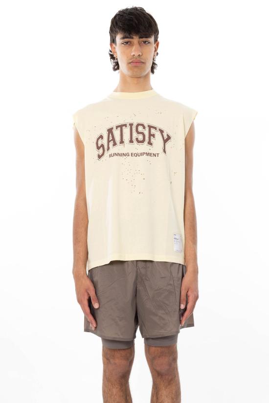 26SS 새티스파이 모스테크 머슬 티셔츠 11005 41A04 AGED TRANSPARENT YELLOW Beige