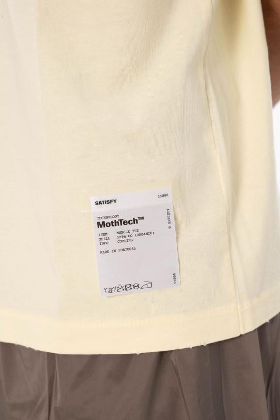 26SS 새티스파이 모스테크 머슬 티셔츠 11005 41A04 AGED TRANSPARENT YELLOW Beige - SATISFY