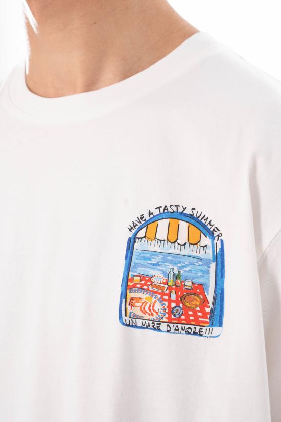 26SS 세인트바쓰 반팔 티셔츠 PRL0002 04509L 01N White - MC2 SAINT BARTH