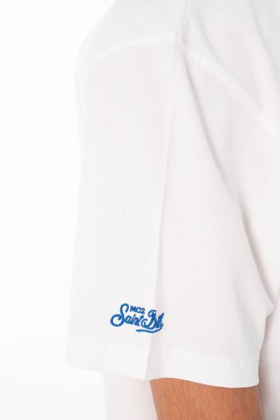 26SS 세인트바쓰 반팔 티셔츠 PRL0002 04509L 01N White - MC2 SAINT BARTH