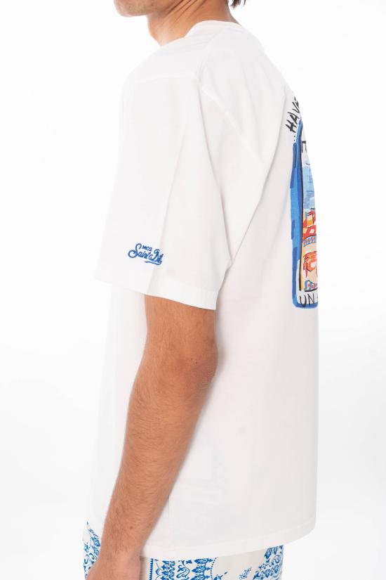 26SS 세인트바쓰 반팔 티셔츠 PRL0002 04509L 01N White - MC2 SAINT BARTH