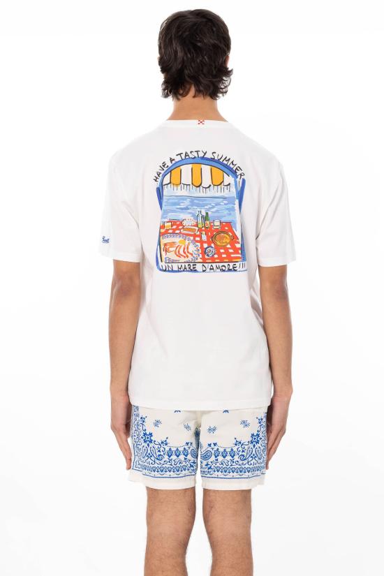 26SS 세인트바쓰 반팔 티셔츠 PRL0002 04509L 01N White - MC2 SAINT BARTH