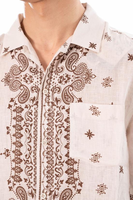 26SS 세인트바쓰 반팔 셔츠 SIF0003 07980L 11 Beige - MC2 SAINT BARTH