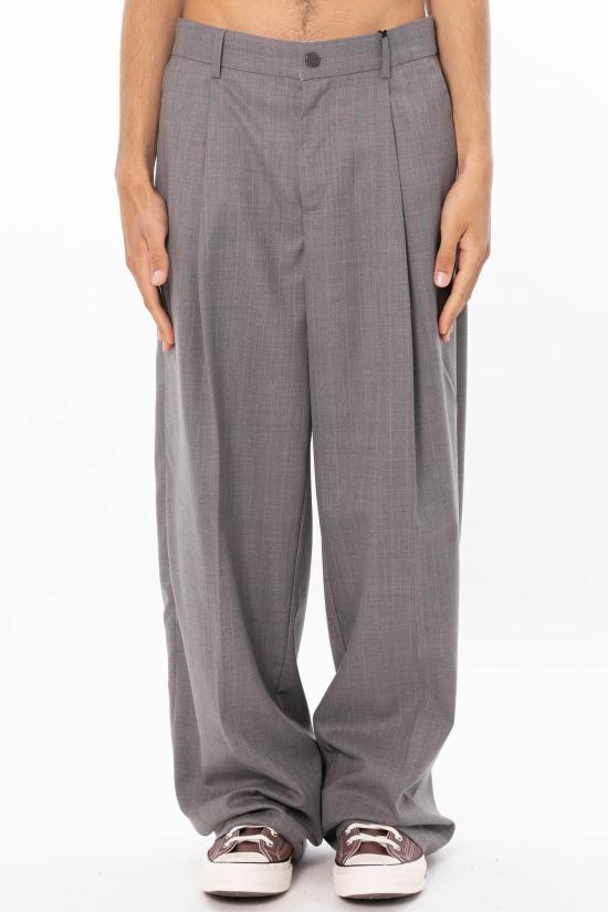 26SS 뉴 암스테르담 서프 어쏘시에이션 스트레이트 팬츠 2601060001 GREY PINK STRIPES Grey