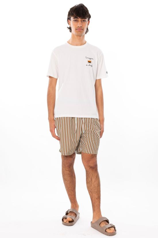 26SS 세인트바쓰 반팔 티셔츠 POT0001 04452L 10 White - MC2 SAINT BARTH