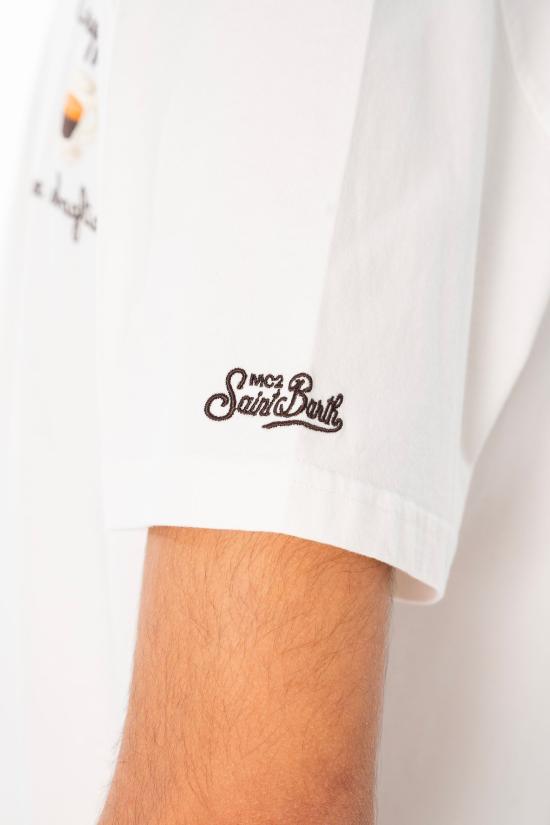 26SS 세인트바쓰 반팔 티셔츠 POT0001 04452L 10 White - MC2 SAINT BARTH