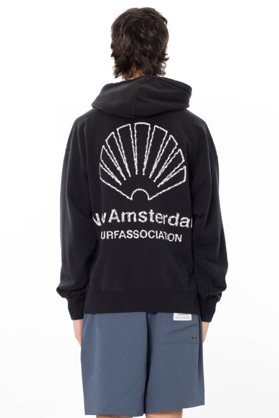 26SS 뉴 암스테르담 서프 어쏘시에이션 후드 티셔츠 2601164001 BLACK WHITE Black - NEW AMSTERDAM SURF ASSOCIATION