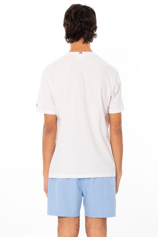 26SS 세인트바쓰 반팔 티셔츠 POT0001 00323L 01N White - MC2 SAINT BARTH