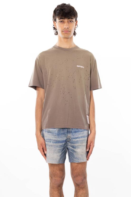 26SS 새티스파이 모스테크 티셔츠 11006 91E02 SUN BLEACHED FALCON Beige