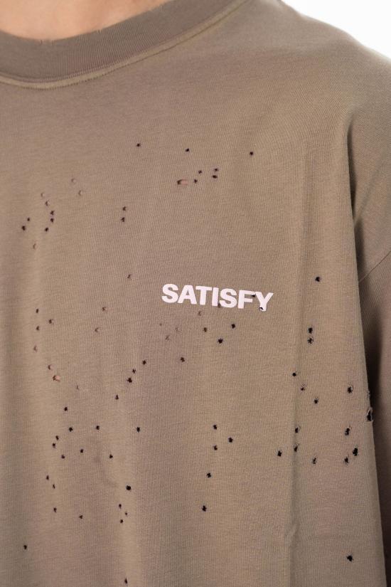 26SS 새티스파이 모스테크 티셔츠 11006 91E02 SUN BLEACHED FALCON Beige - SATISFY