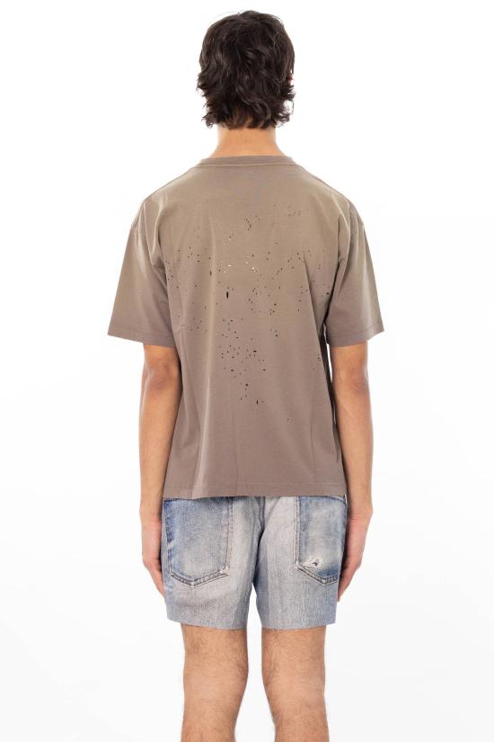26SS 새티스파이 모스테크 티셔츠 11006 91E02 SUN BLEACHED FALCON Beige - SATISFY