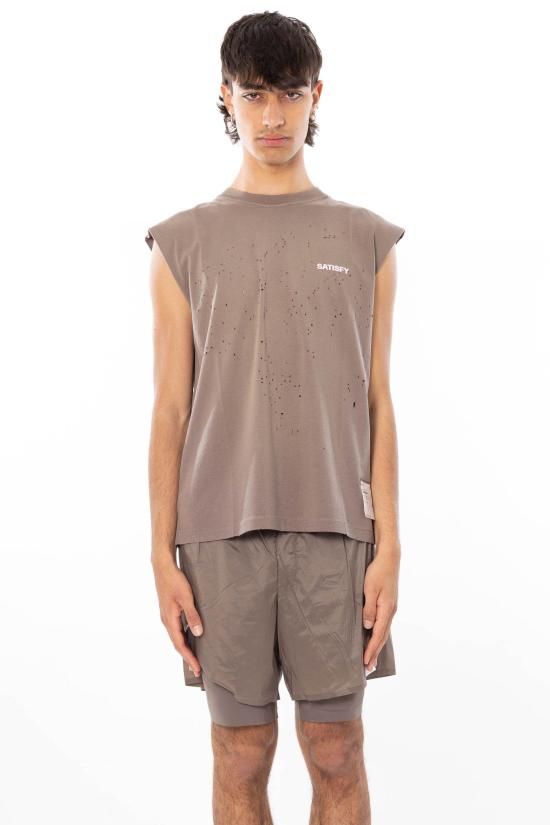 26SS 새티스파이 모스테크 머슬 티셔츠 11005 91E02 SUN BLEACHED FALCON Grey