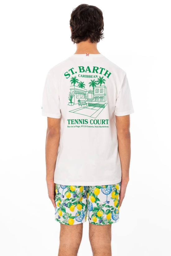 26SS 세인트바쓰 반팔 티셔츠 PRL0002 03465L 01N White - MC2 SAINT BARTH