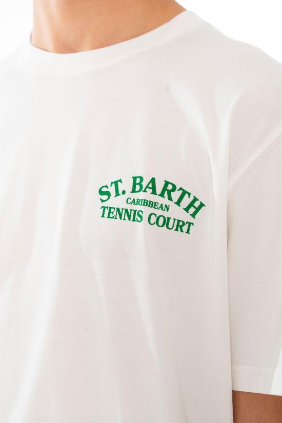 26SS 세인트바쓰 반팔 티셔츠 PRL0002 03465L 01N White - MC2 SAINT BARTH
