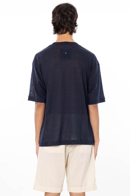 26SS 화이트샌드 반팔 티셔츠 26SU40 657 37 Blue - WHITE SAND