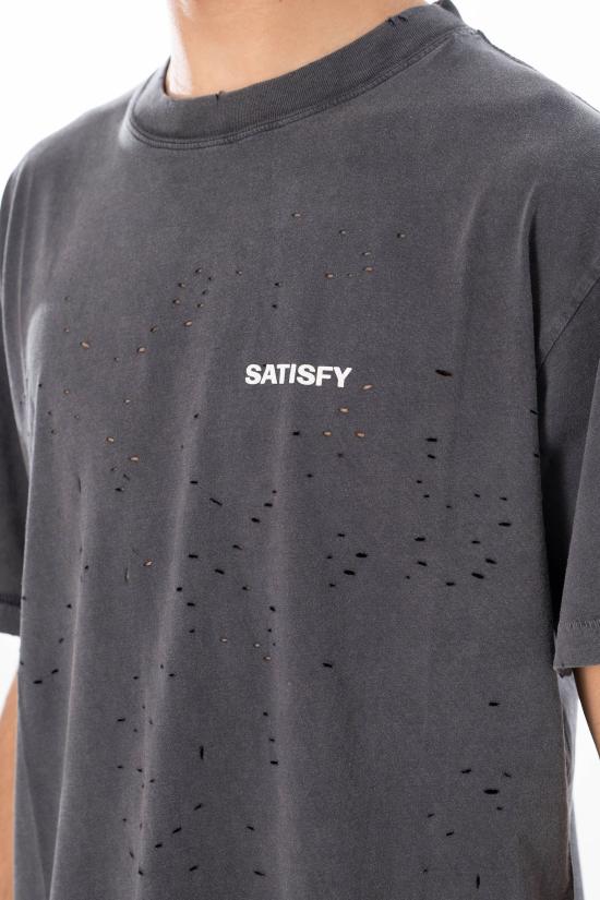 26SS 새티스파이 모스테크 티셔츠 11006 00A02 AGED BLACK Black - SATISFY