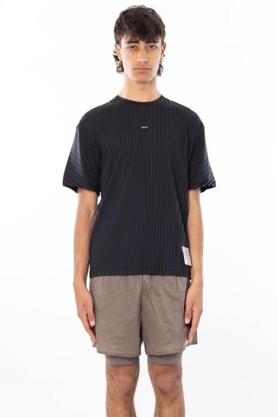 26SS 새티스파이 반팔 티셔츠 11043 00001 BLACK Black