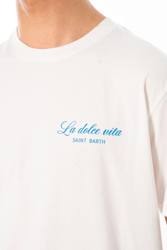 26SS 세인트바쓰 반팔 티셔츠 PRL0002 00932L 01N White - MC2 SAINT BARTH