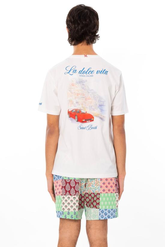 26SS 세인트바쓰 반팔 티셔츠 PRL0002 00932L 01N White - MC2 SAINT BARTH