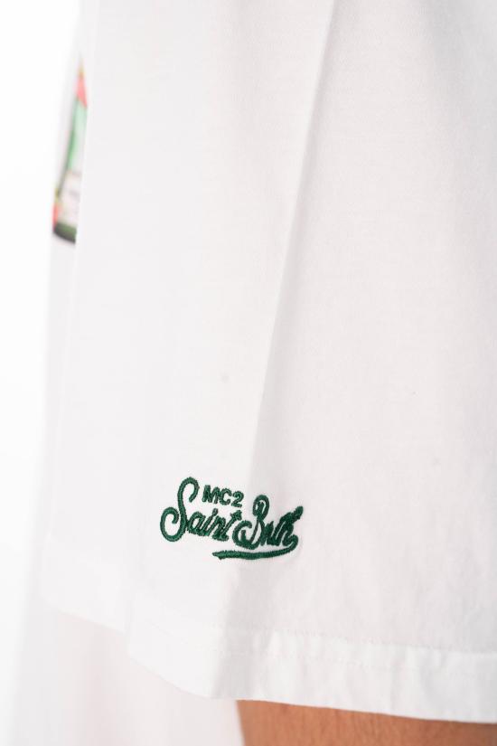 26SS 세인트바쓰 반팔 티셔츠 PRL0002 07975L 01N White - MC2 SAINT BARTH