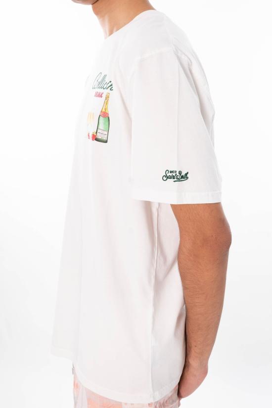 26SS 세인트바쓰 반팔 티셔츠 PRL0002 07975L 01N White - MC2 SAINT BARTH