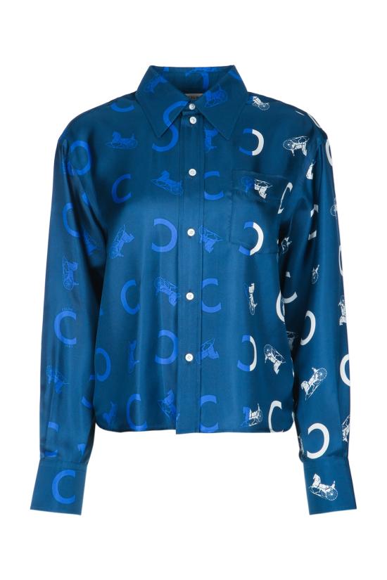26SS 셀린느 블라우스 RC0DU3K49 GDR0 NAVYWHITEBLUE