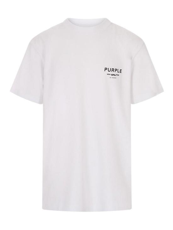 26SS 퍼플 브랜드 반팔 티셔츠 P117HWSP126WHITE White