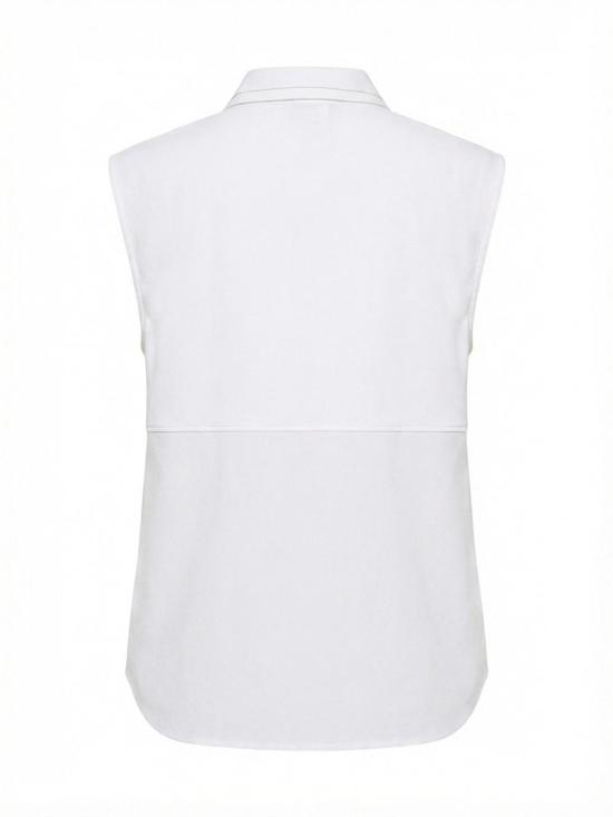 26SS 페세리코 민소매 티셔츠 A08628J08928A00A White - PESERICO