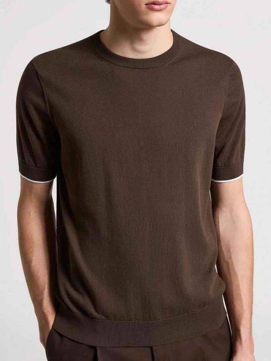 26SS 페세리코 반팔 티셔츠 R59477F149173N51N Brown - PESERICO