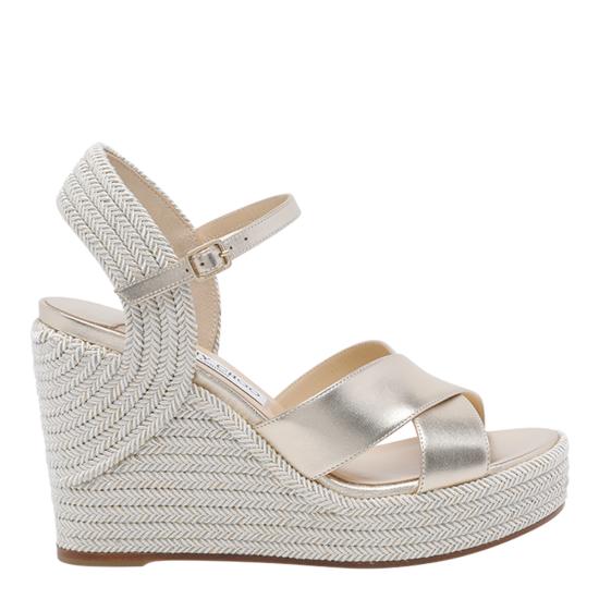26FW 지미추 샌들 DELLENA 100 NMWCHAMPAGNE Gold