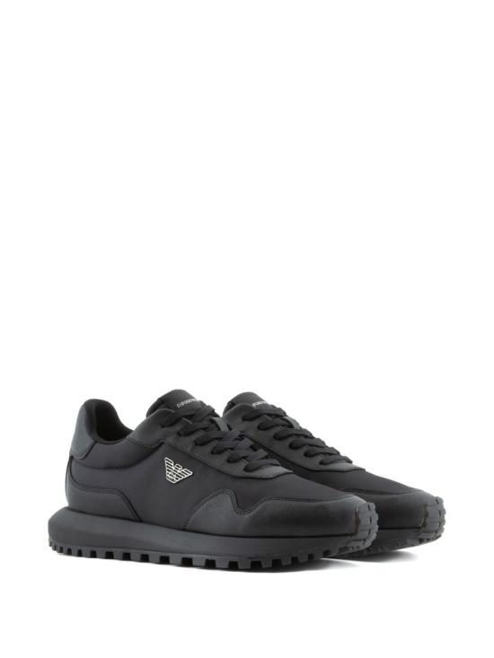26FW 엠포리오 아르마니 스니커즈 EM003738 AF19532MC005 BLACK - EMPORIO ARMANI